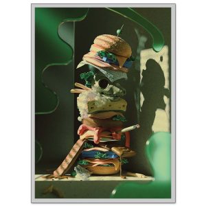 "Everything burger", 50x70cm