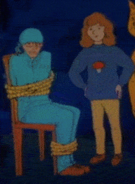 retro cartoon characters unmasking